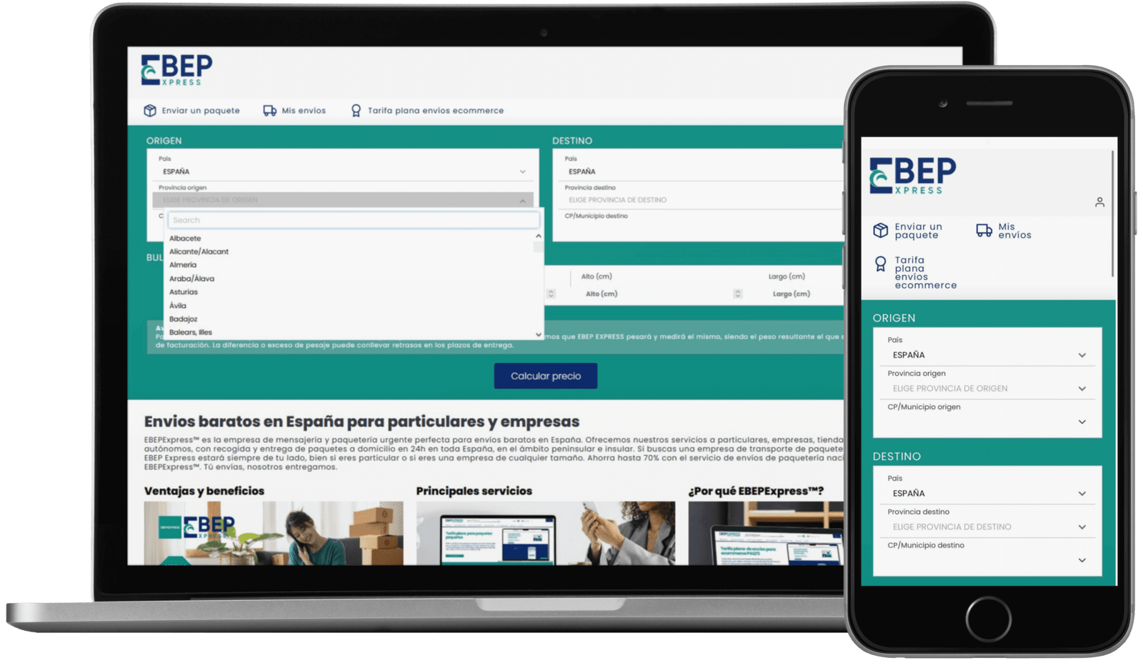 Ecommerce Parcel Service for small business EBEPEX®